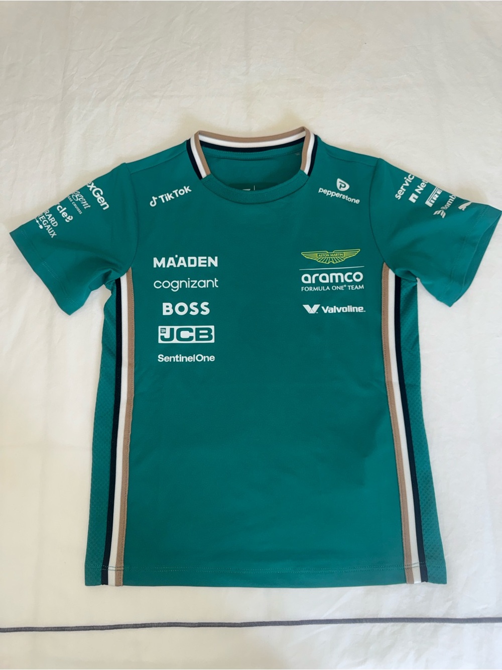 Kids Puma x Aston Martin Aramco F1 tshirt
